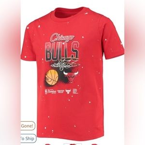 Chicago Bulls Nike  Courtside Allover Splatter T-Shirt - Red